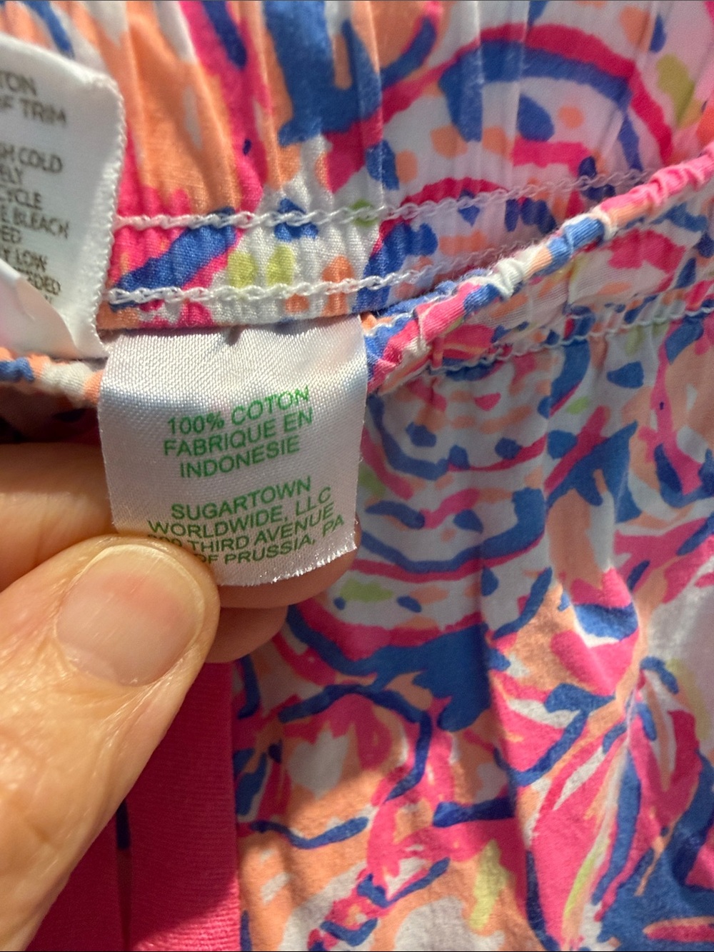 Lilly Pulitzer Pink Multicolor Seashell Print pajamas - Picture 4 of 6